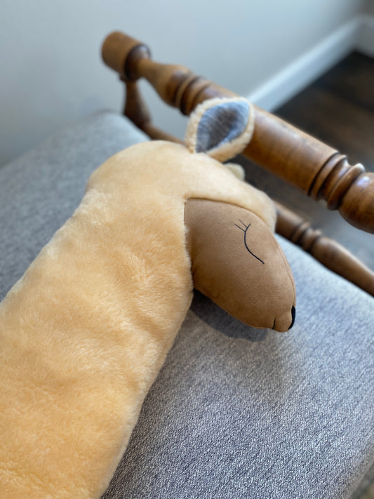 Giant Alpaca Plush Toy / Rust